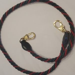 Gucci braided luggage strap with Gucci shoe bag